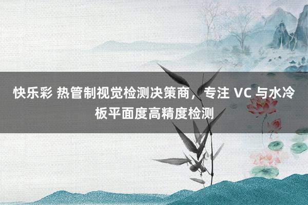 快乐彩 热管制视觉检测决策商，专注 VC 与水冷板平面度高精度检测